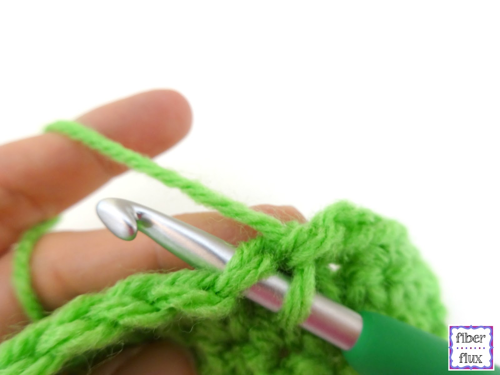 Fiber Flux: How to Single Crochet Two Together or sc2tog (Photo + Video