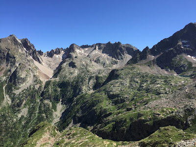 View toward French border, Rifugio Questa visible