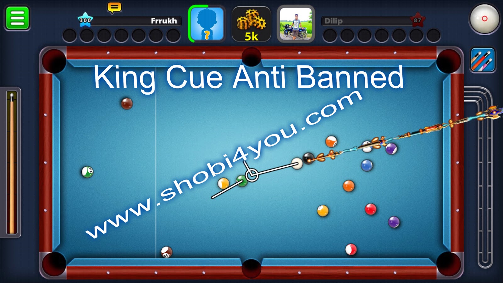 8 Ball Pool King Cue Mod Official Game Anti Banned 3.11.3 ... - 