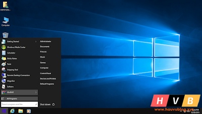 Ghost Windows 7 Ultimate giao diện Windows 10 Pro 