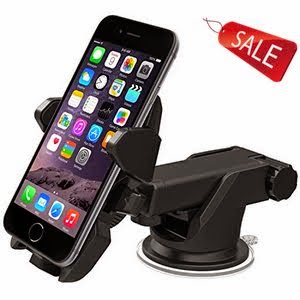 iOttie Easy One Touch 2 Car Mount Holder for iPhone 6 (4.7)/ Plus (5.5)/ 5s/ 5c/, Samsung Galaxy S6/S6 Edge/ S5/S4/ S3/ Note 4/3, Google Nexus 5/4, LG G3-Retail Pack