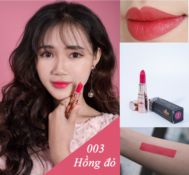 HỒNG ĐỎ- SON HANDMADE MATTE LIPSTICK COCOSAVON