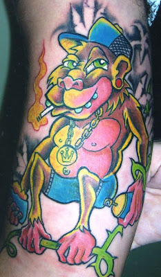 tattoo of monkey