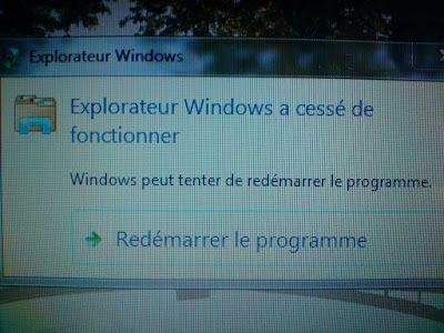 Explorateur Windows a cessé deحل  مشكلة توقف مدير الملفات  Explorateur Windows  في win7  fonctionner