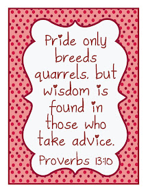 gwhizteacher, proverbs 13:10, id badge verse