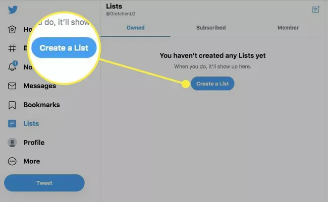 كيفية إنشاء القوائم Twitter Lists في التويتر