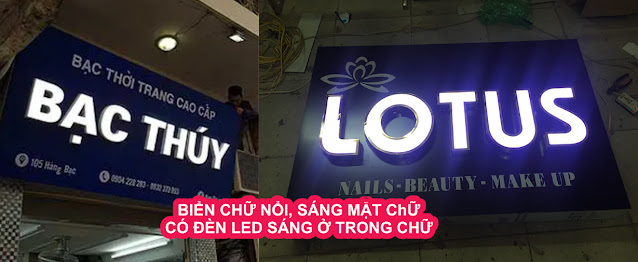 Làm Biển hiệu chữ nổi Triệu Sơn - Thanh Hóa