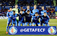 GETAFE C. F. Temporada 2017-18. Gaku Shibasaki, Emiliano Martínez, Dakonam Djené, Jorge Molina, Cala y Mauro Arambarri; Amath, Portillo, Damián Suárez, Markel Bergara y Antunes. GETAFE C. F. 2 (Jorge Molina, Ángel) ATHLETIC CLUB DE BILBAO 2 (Iñaki Williams, Raúl García). 19/01/2018. Campeonato de Liga de 1ª División, jornada 20. Getafe, Madrid, Coliseum Alfonso Pérez.