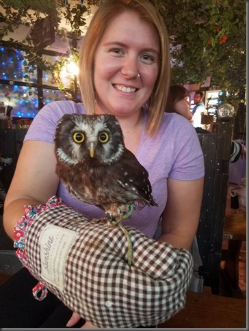 Alliewith her friend Owl in japan10-14-16a