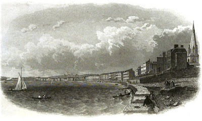 Weymouth and Melcombe Regis seafront  from Weymouth as a Watering Place  published by Simpkin & Marshall (1857)