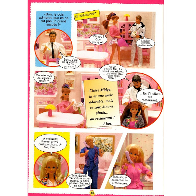 Douzième page du roman-photos de Barbie, photos et mystères.