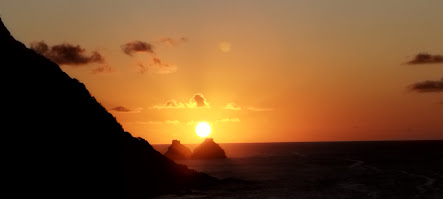 Foto Autoral. Pôr-do-sol visto do Forte Nossa Senhora dos Remédios