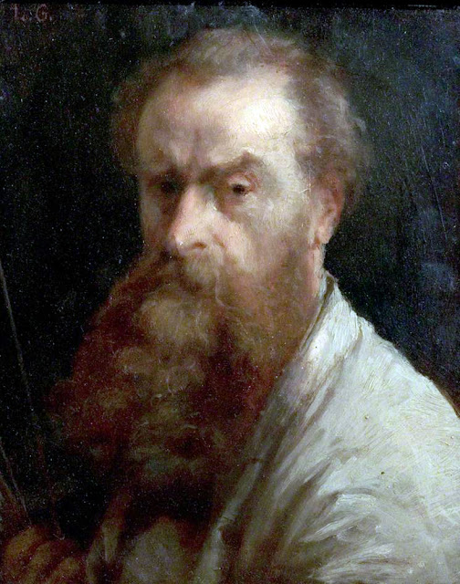 Charles-Louis Gratia, Self Portrait, Portraits of Painters, Fine arts, Portraits of painters blog, Paintings of , Self Portrait, , Painter , Self Portrait,