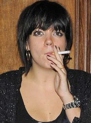 Lily Allen smoking