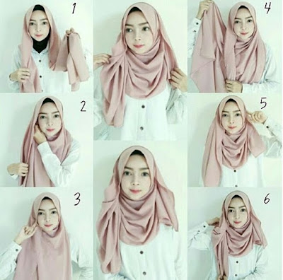 Tutorial hijab wisuda pashmina terbaru