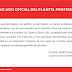 Comunicado del plantel 