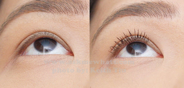 Before and after using Max Factor X Masterpiece Glamour Extensions 3-in-1 Volumising Mascara Review