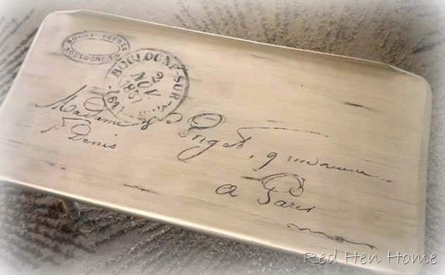 French postcard table