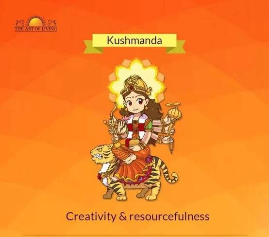 On the fourth day of Navratri, the Mother Divine is worshipped in the form of Kushmanda Devi.