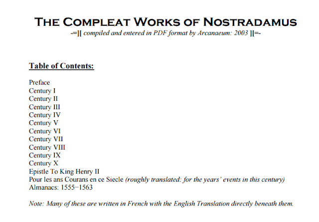 The Compleat Works of Nostradamus