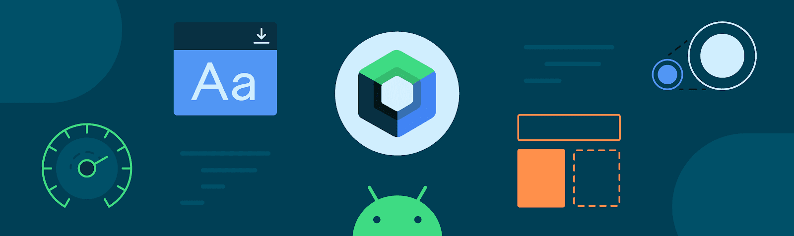 blog header featuring Android logos