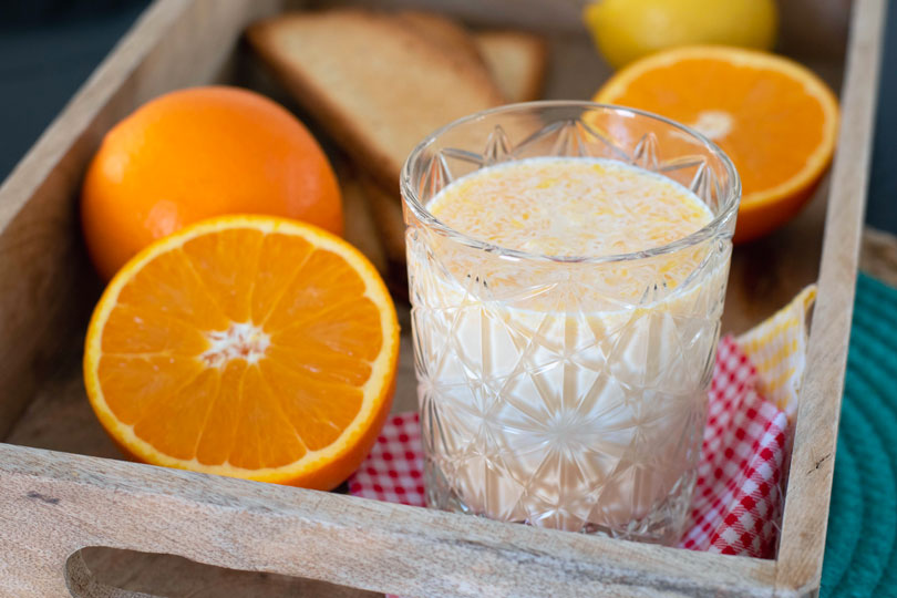 recette Boisson lactée à l'orange