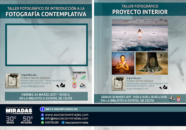 "Fotografía contemplativa" y "Proyecto interior" por Frederic Garrido