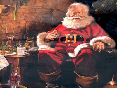 Božićne slike čestitke besplatne pozadine za desktop djed Mraz download free wallpapers e-cards Christmas Santa Claus