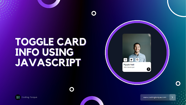 Toggle profile card info using JavaScript