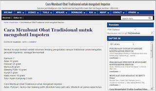 Cara Membuat Obat Tradisional untuk mengobati Impoten