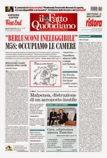 Il Fatto Quotidiano del 9 Aprile 2013 | ISSN 2037-089X | TRUE PDF | Quotidiano | Cronaca | Politica
Il quotidiano è edito dal 23 settembre 2009. L'uscita del giornale è stata preceduta da una lunga fase preparatoria iniziata il 28 maggio 2009 con l'annuncio del nuovo quotidiano dato sul blog voglioscendere.it da Marco Travaglio.
Il nome della testata è stato scelto in memoria del giornalista Enzo Biagi, conduttore del programma televisivo Il Fatto, mentre il logo del bambino con il megafono si ispira al quotidiano La Voce, in omaggio al suo fondatore Indro Montanelli.
L'editore ha manifestato la volontà di rinunciare ai fondi del finanziamento pubblico per l'editoria e di sovvenzionarsi soltanto con i proventi della pubblicità e delle vendite, e di usufruire solo delle tariffe postali agevolate per i prodotti editoriali sino alla loro abrogazione nell'aprile 2010.