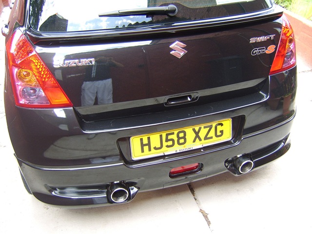 2008 Black Suzuki Swift Modified