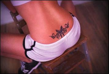 Name Tattoo On Lower Back