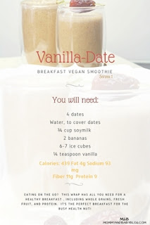 vegan vanilla smoothie Gluten Free