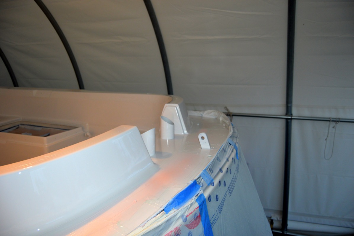 Coat three on stern