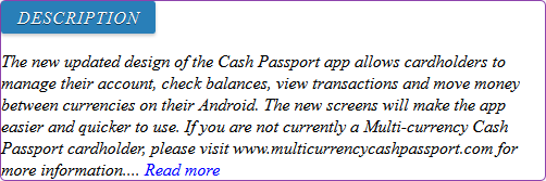 multi currency cash passport