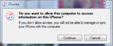 Trust a Computer after Don't Trust on iPhone