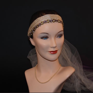  with feathers and Swarovski crystals for smaller hair accessories