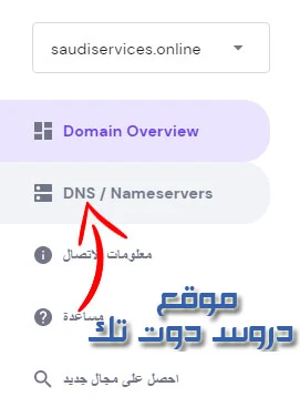 اعدادات Dns الخاصة ببلوجر لشركة هوستينجر