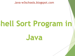 Java Program To Shell Sort - Step by Step