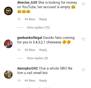 Davido Reacts As Tonto Dikeh Labeled Him "Small Boy"