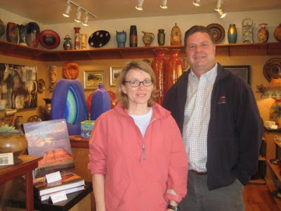 Donna Poulton author of the book Painters of Utah's Canyons and Deserts with artist Roland Lee