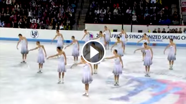 They line up to skate, then took everyone’s breath away with their dazzling performance. 