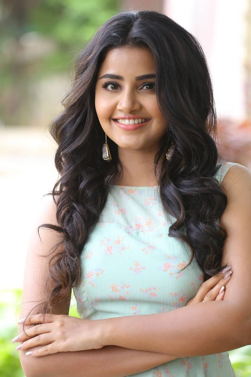 Anupama Parameshwaran Long Hair Face Closeup Stills