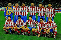 CLUB ATLÉTICO DE MADRID - Madrid, España - Temporada 1997-98 - Molina, Prodan, Caminero, Kiko, Vieri y Andrei; Juninho, Aguilera, Lardín, Toni y Bejbl - ATLÉTICO DE MADRID 2 (Vieri y Aguilera), RACING DE SANTANDER 1 (Diego López) - 04/01/1998 - Liga de 1ª División, jornada 19 - Madrid, estadio Vicente Calderón - 7º clasificado en la Liga, con Antic de entrenador