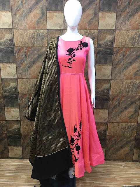  NEW MODEL DESINER HAND WORK  DRESS 