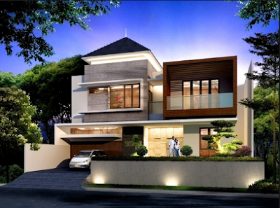 Inspirasi Desain Rumah Mewah Model Minimalis Modern 2 Lantai