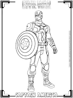 captain america civil war coloring pages