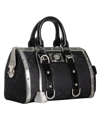 Shopping Diary Versace Black Logo Jacquard'Snap Out of It' Satchel