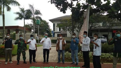 Bentuk Kepedulian Basmi penyebaran Covid 19, Kecamatan Sindang jaya Bersama Tim Gabungan Monitoring di Titik Keramaian